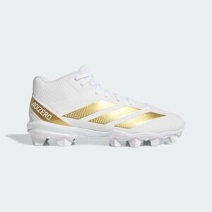 Adidas Men's Cloud‎ White Adizero Impact.2 Molded Rubber Football Cleats Size 11